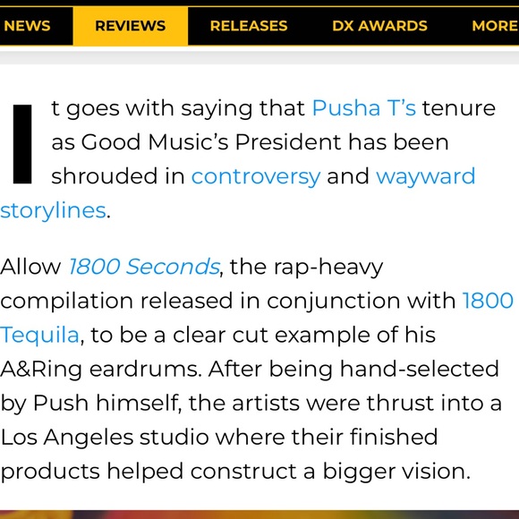 Pusha T 1800 X 1800 Tequila Black Pullover Hoodie Size Medium - Picture 5 of 5